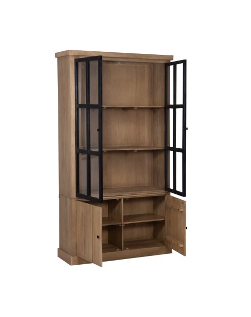 Vitrine 2x2 Gali-Türen beige - 1x45x220 cm