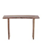 Console a bord naturel Acacia Sansur marron - 117x41x76 cm