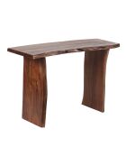 Console a bord naturel Acacia Sansur marron - 117x41x76 cm