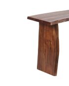 Console a bord naturel Acacia Sansur marron - 117x41x76 cm