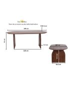 Beiger Esstisch Ariel II - 200x100x76 cm