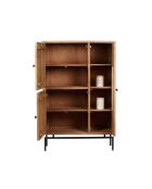 Manguier Sculture II beige dressoir met 3 deuren, hoog, 90x40x135 cm