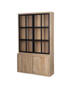 Vitrine 2x2 Türen Ariel II beige - 100x45x200 cm