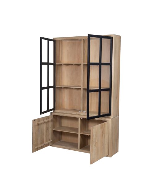 Vitrine 2x2 Türen Ariel II beige - 100x45x200 cm