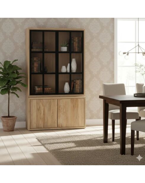 Vitrine 2x2 Türen Ariel II beige - 100x45x200 cm