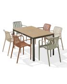 BOSTON Gartenset für 6 Personen, mehrfarbig