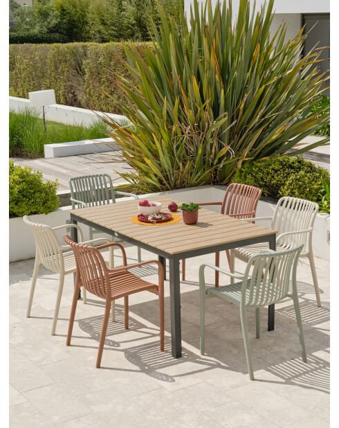 BOSTON Gartenset für 6 Personen, mehrfarbig