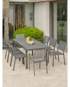 DANIA Gartenset Anthrazitgrau