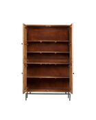 Armoire sculptée 2 portes Manguier Sculture II beige - 112x48x180 cm