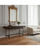 Console 2 Tiroirs Contemporary marron - 163x44x76 cm