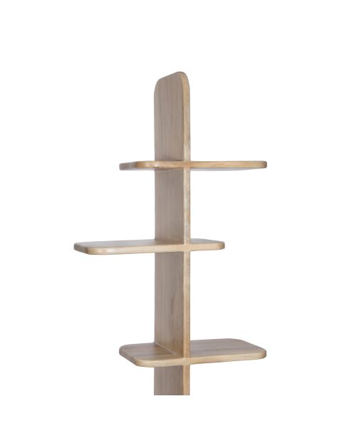 Ariel II beigefarbenes skulpturales Bücherregal - 64x28x200 cm