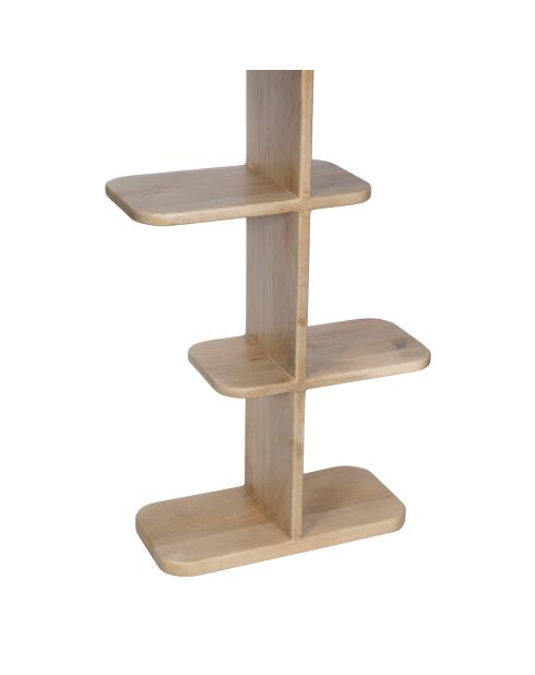 Ariel II beigefarbenes skulpturales Bücherregal - 64x28x200 cm