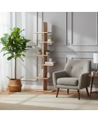 Libreria scultorea beige Ariel II - 64x28x200 cm