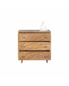 Uitgesneden dressoir met 3 laden Manguier Floria II bruin - 85x42x85 cm