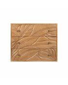 Uitgesneden dressoir met 3 laden Manguier Floria II bruin - 85x42x85 cm