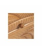 Uitgesneden dressoir met 3 laden Manguier Floria II bruin - 85x42x85 cm