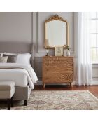 Uitgesneden dressoir met 3 laden Manguier Floria II bruin - 85x42x85 cm