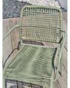 2 sedie da giardino impilabili MARCEAU verde oliva e verde oliva