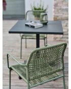 2 sedie da giardino impilabili MARCEAU verde oliva e verde oliva