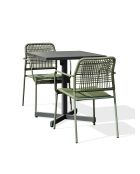 LOUISE Gartenset für 2 Personen anthrazitgrau/olivgrün