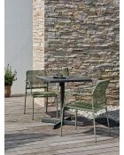 LOUISE Gartenset für 2 Personen anthrazitgrau/olivgrün