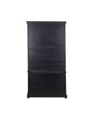 Kela Vitrine mit 2 Türen, 120 x 45 x 220 cm, schwarz