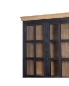 Kela Vitrine mit 2 Türen, 120 x 45 x 220 cm, schwarz