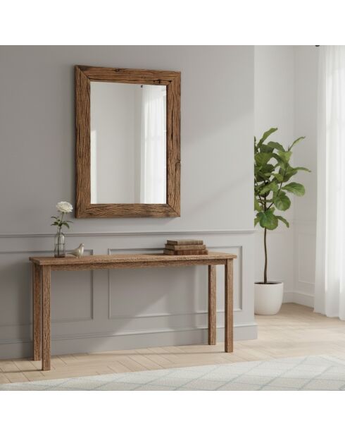 Miroir rustique Manguier marron - 70x4x100 cm