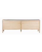Credenza beige a 4 ante Ariel II - 228x46x78 cm