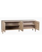 Credenza beige a 4 ante Ariel II - 228x46x78 cm