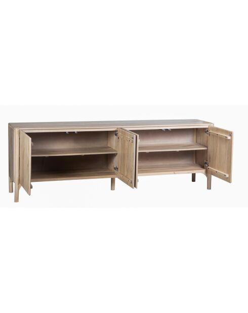 Ariel II beige dressoir met 4 deuren - 228x46x78 cm