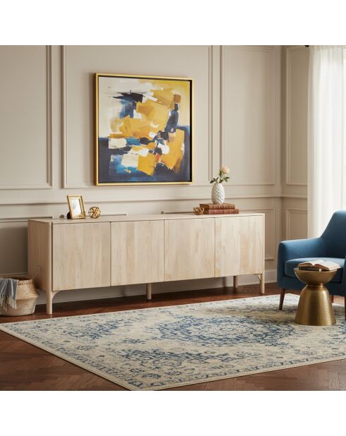 Ariel II beige dressoir met 4 deuren - 228x46x78 cm