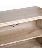 Credenza beige a 4 ante Ariel II - 228x46x78 cm