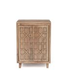 Chevet 1 Porte Droit Acacia Punjab-II jaune/doré - 45x40x62 cm