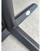 BISTRO quadratischer Gartentisch mit schwarz-weißem Marmoreffekt - 70x70x74 cm