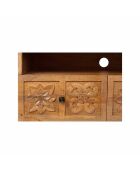 Klein tv-meubel met 2 laden Manguier Sculture II beige - 104x40x64 cm