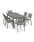 DANIA Gartenset für 6 Personen Anthrazitgrau