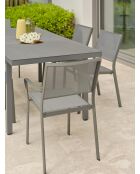 DANIA Gartenset für 6 Personen Anthrazitgrau