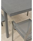 DANIA Gartenset für 6 Personen Anthrazitgrau