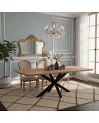 Omer ovaler Esstisch mehrfarbig - 220x105x76 cm