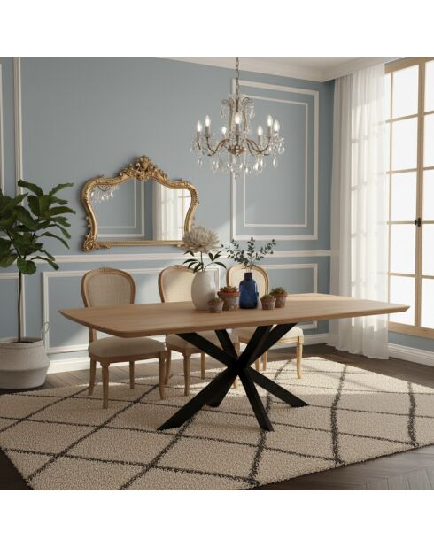 Omer ovaler Esstisch mehrfarbig - 220x105x76 cm