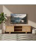 Eran beiger 2-türiger TV-Ständer - 160x40x50 cm