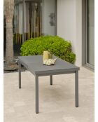 DANIA Gartentisch mit automatischer Verlängerung Anthrazitgrau - 160:210 x90x75 cm