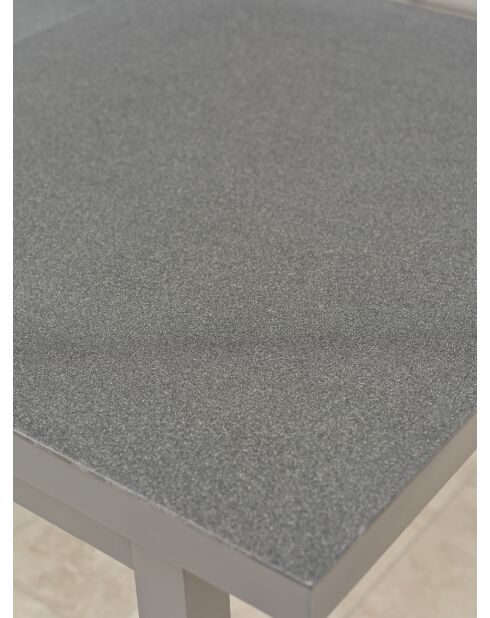 DANIA Gartentisch mit automatischer Verlängerung Anthrazitgrau - 160:210 x90x75 cm