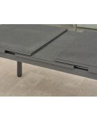 DANIA Gartentisch mit automatischer Verlängerung Anthrazitgrau - 160:210 x90x75 cm