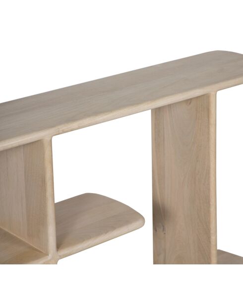 Etagère basse ouverte Ariel II beige - 170x28x70 cm