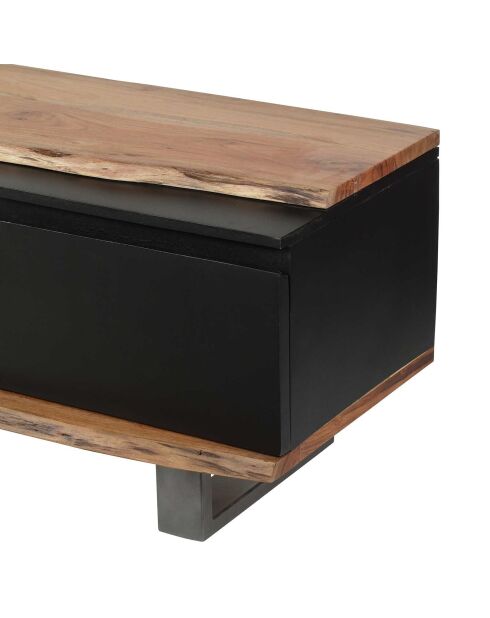 Tv-meubel 2 deuren 1 laden Acacia Black II veelkleurig - 145x45x50 cm