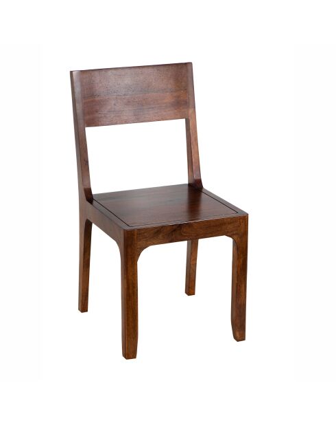 Chaise exotique marron Acacia Arad II marron - 43x50x85 cm