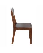 Chaise exotique marron Acacia Arad II marron - 43x50x85 cm