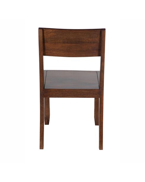 Chaise exotique marron Acacia Arad II marron - 43x50x85 cm